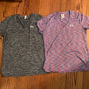 Under armour tech vneck bundle, size medium.